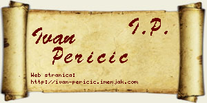 Ivan Peričić vizit kartica